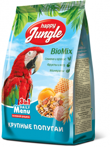 BioMix 3в1 корм для крупных попугаев